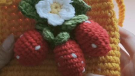 第144集草莓🍓背包编织教程天天编织编织教学视频