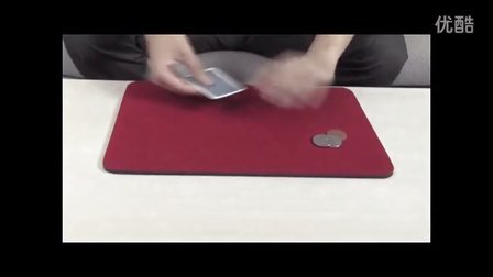 超震撼硬币魔术硬币移动消失简单魔术教学视频