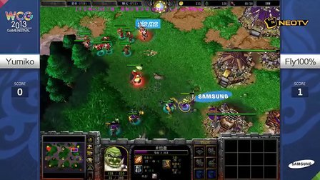 三星WCG2013中国区总决赛1011 War3 A组fly vs yumiko（2）
