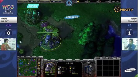 三星WCG2013中国区总决赛1011 魔兽争霸3 sky vs zhouxixi 2