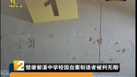 云南楚雄 紫溪中学校园血害制造者被判无期