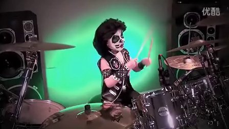 _Hell Or Hallelujah, KISS_ Avery 6 year old Drummer