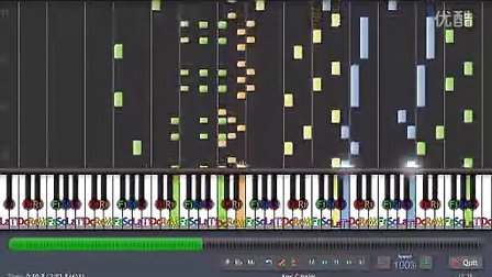 [图]天使爱美丽主题曲 手风琴 第十放映室 Synthesia Piano