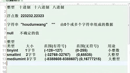 Mysql数据库视频教程