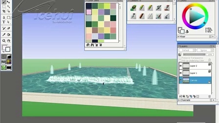 sketchup园林景观设计培训课程_水和云的su绘制技巧