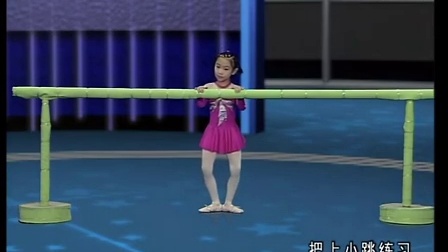 少儿基础舞蹈训练 把上小跳练习 少儿基训把杆