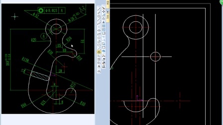 CAXA2013机械版一对一教程虎头钩的绘制