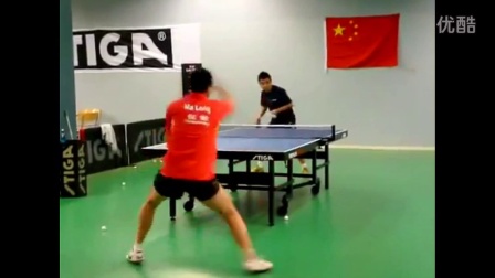 马龙正手近台连续快拉王皓防弧圈球乒乓球教学视频教程
