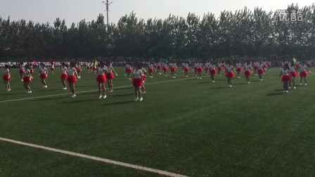 2015许昌职业技术学院春季运动会开幕式财贸经济系团体操