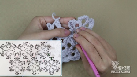 花（六边形）图案花片排列的三种方法毛线简易织法