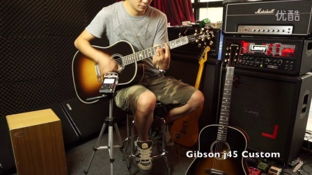吉普森Gibson J45 custom视听评测对比Eastman e10ss