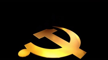 金黄色透明党徽