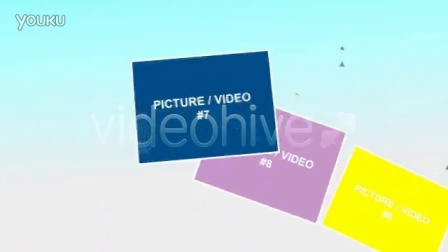 三维动画礼品包图片文字展示电子生日贺卡AE模版3TB000417