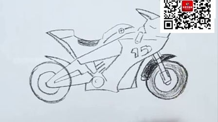 免费学画画，教你画摩托车