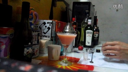 《红粉佳人+B52轰炸机》鸡尾酒~调酒表演~