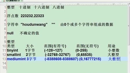 后盾网php视频教程-向军MYSQL视频教程
