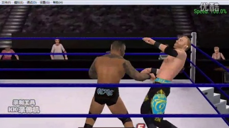wwe职业摔跤 WWE职业摔跤联盟2013 美版 PC版 兰迪奥顿vs克里斯坦 铁桌赛