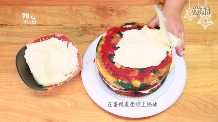 【阳台料理】彩虹棒棒糖蛋糕