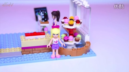 Lego Friends Heartlake Cupcake Caf&eacute; Set Build Review Play - Kids Toys|#纸杯蛋糕