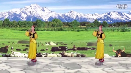 滨河紫玉广场舞 新疆诶《阿斯古丽》抠像制作双人版