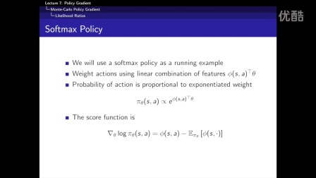 RL Course by David Silver - Lecture 7- Policy Gradient Methods