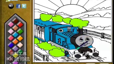 给托马斯小火车上色 设计托马斯款式 颜色 样子 托马斯和他的朋友们  亲子小游戏
