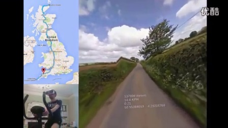 天天游戏中心 - 外国青年在VR中骑行穿越英国