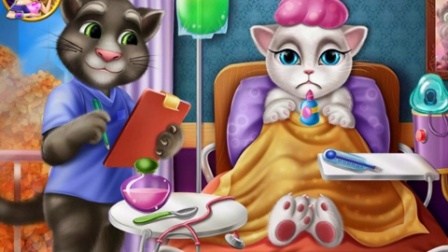 【小音游戏室】会说话的汤姆猫之安吉拉得感冒