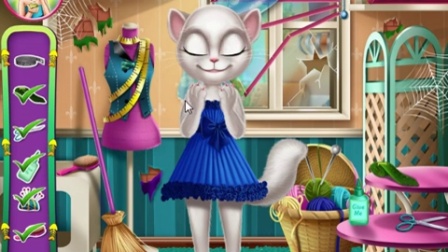 【小音游戏室】会说话的汤姆猫之安吉拉做衣服