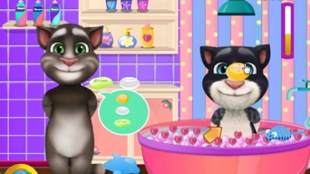 【小音游戏室】会说话的汤姆猫之小汤姆洗澡