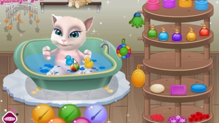 【小音游戏室】汤姆猫之安吉拉的泡泡浴