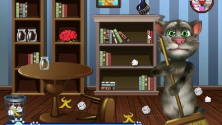 【小音游戏室】会说话的迷你家族之汤姆猫打扫房间