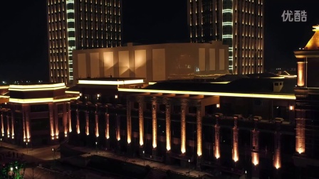 中迪达州红星商业广场-西城公园航拍夜景