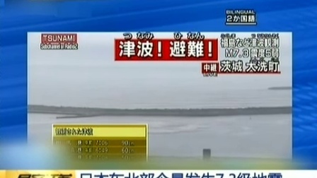 日本东北部11月22日晨发生7.3级地震 161122 早安江苏