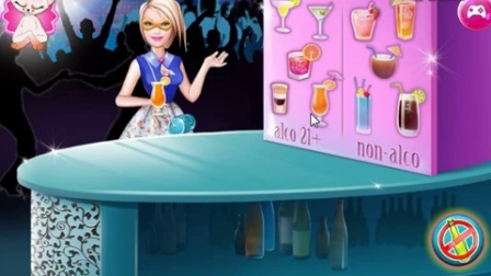 【小音游戏室】超级芭比在酒吧，芭比公主，芭比娃娃