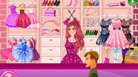 【小音游戏室】公主芭比服装店，芭比公主，芭比娃娃