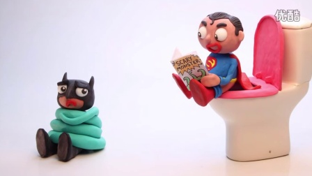 Batman Angry Bird Stop Motion  Angrybirds Costume Superman Superhero Play Doh V