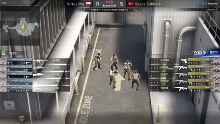 WESG 2016 全球总决赛 CSGO项目  Virtus.pro vs Space Soldiers 第二场 1.15