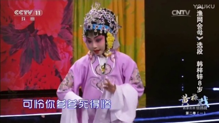 黄梅戏《渔网会母》 表演：韩梓锌  8岁