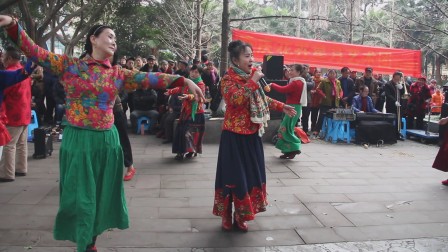 8144重庆花卉星月艺术团女声独唱歌伴舞表演