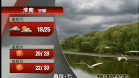 CCTV4天气预报-淮安