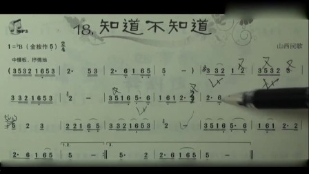 葫芦丝教学视频31ou《知道不知道》曲谱分析