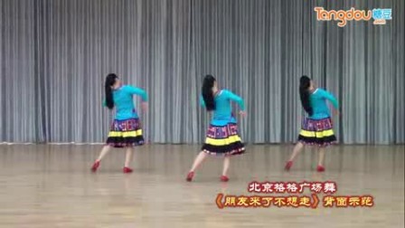 北京格格广场舞《朋友来了不想走》背面演示版