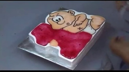 蛋糕裱花基础视频 生日蛋糕裱花寿桃蛋糕机