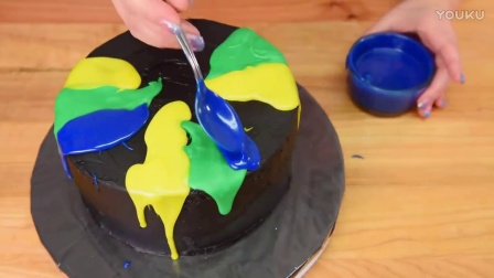 神奇的彩虹蛋糕装饰的汇编教程（蛋糕甜点教程）