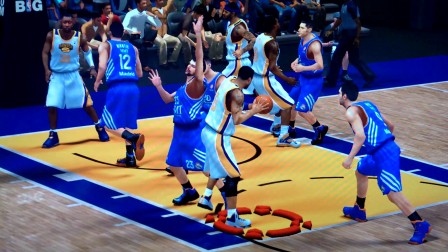 nba2k14伊戈达拉再现神作罚球线一步背身随手