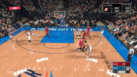 少帅 NBA2k17 传奇经理火箭王朝09 杜兰特面对威少