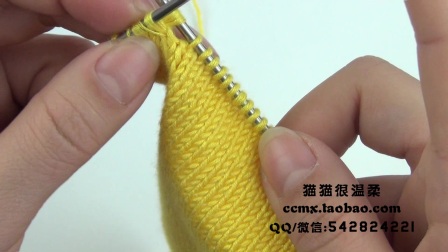 猫猫编织教程卡通小马甲（1）棒针毛线编织教程猫猫很温柔毛线编织简单方法