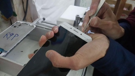 OPPO R9plus拆屏过程 淘宝店名 青鸟配件
