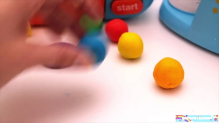 学习水果的名称与粘糊糊的彩虹蛋糕玩具